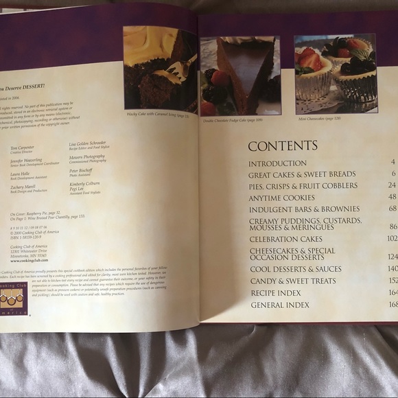 You Deserve Dessert! Member Recipes - Cooking Club of America Cook Book - Picture 2 of 4